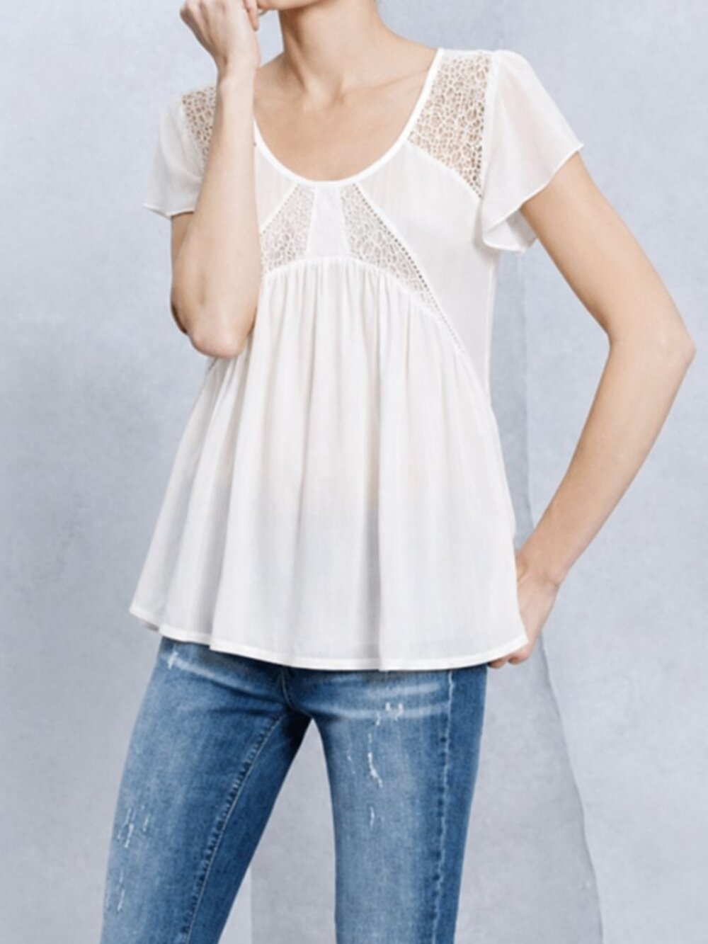 Beaded Lace Top (3086)